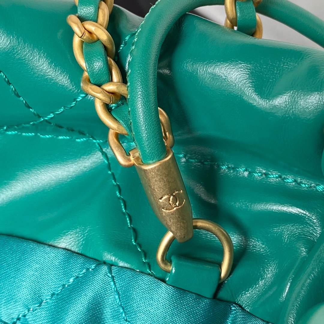 Calfskin 22 Mini Handbag Shoulder Bag AS3980 Turquoise